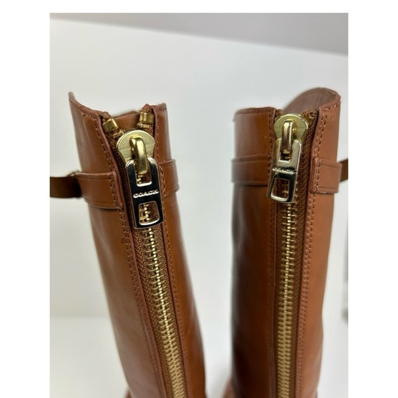 Coach Brown Leather Boots - Picture 3 of 7